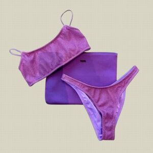 Triangl Bikini Mica Chee Sparkle Purple Small